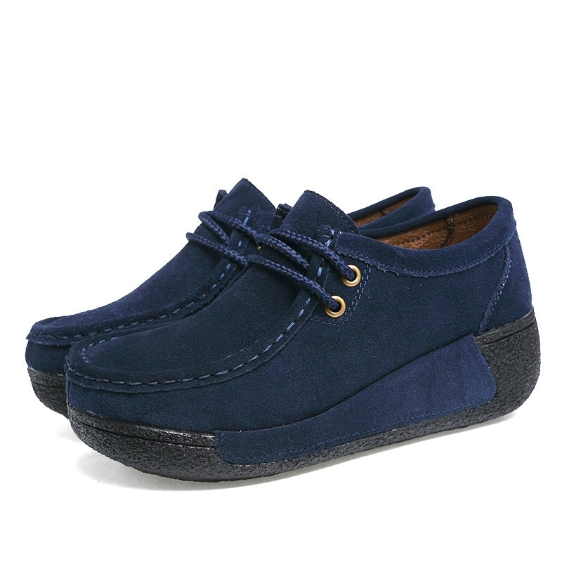 Women's Thick-soled Suede Casual Shoes