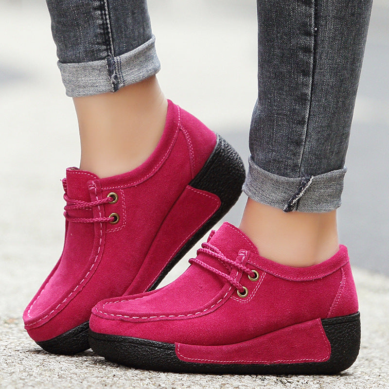 Women's Thick-soled Suede Casual Shoes