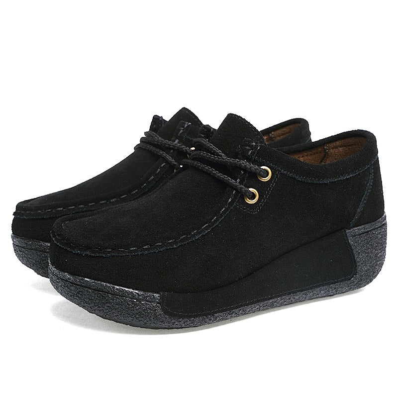 Women's Thick-soled Suede Casual Shoes