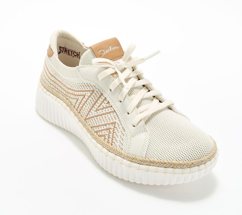 Women's Knit Skechers Lace-Up Sneaker