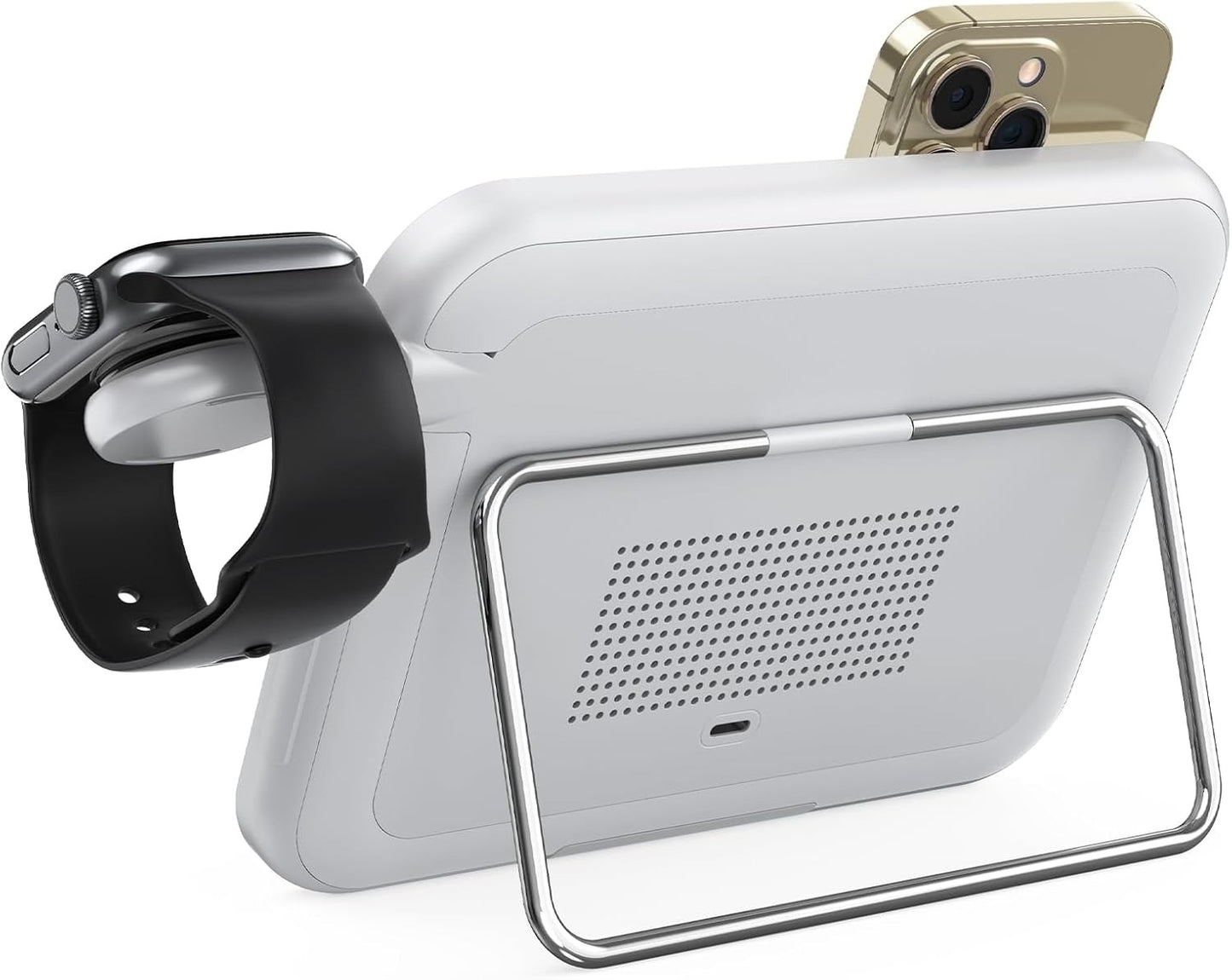 OwenGrid 3 in 1 iPhone Mirror Foldable Charging Station