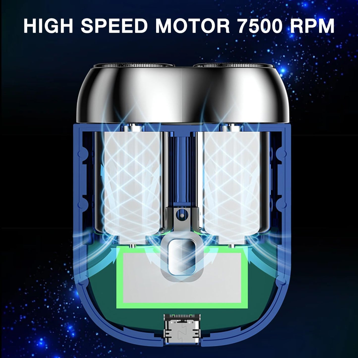 OwenGrid New Model Mini Dual-Head Electric Shaver