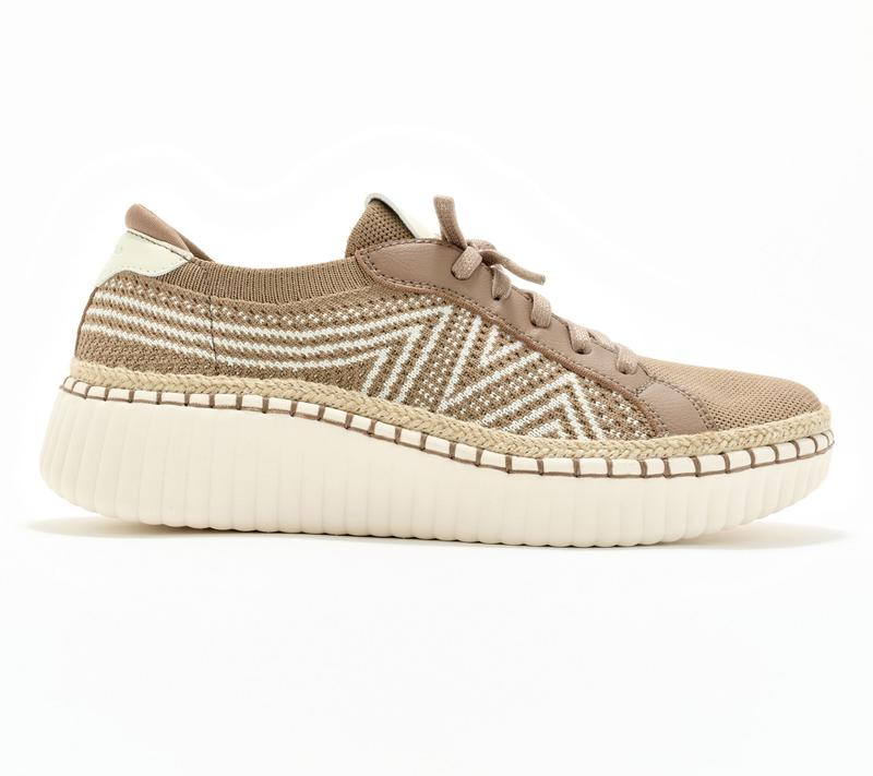 Women's Knit Skechers Lace-Up Sneaker