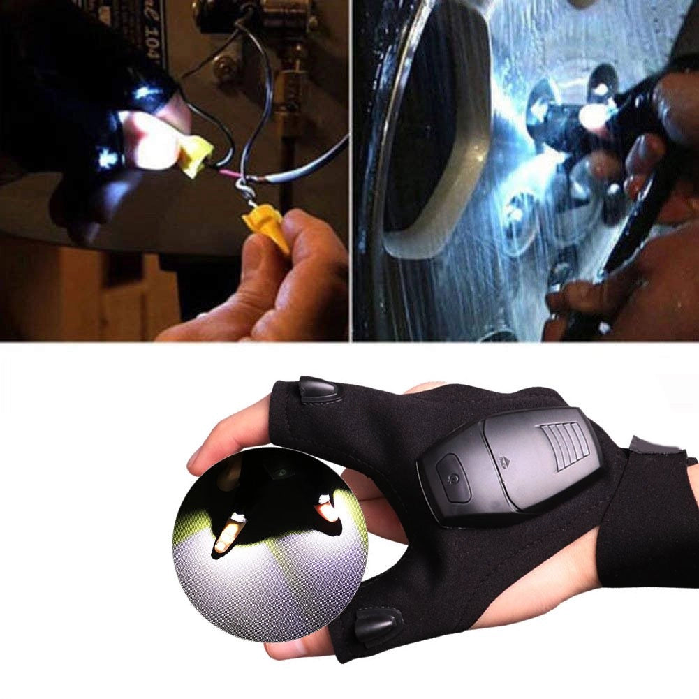 OwenGrid Finger gloves light up LED lights