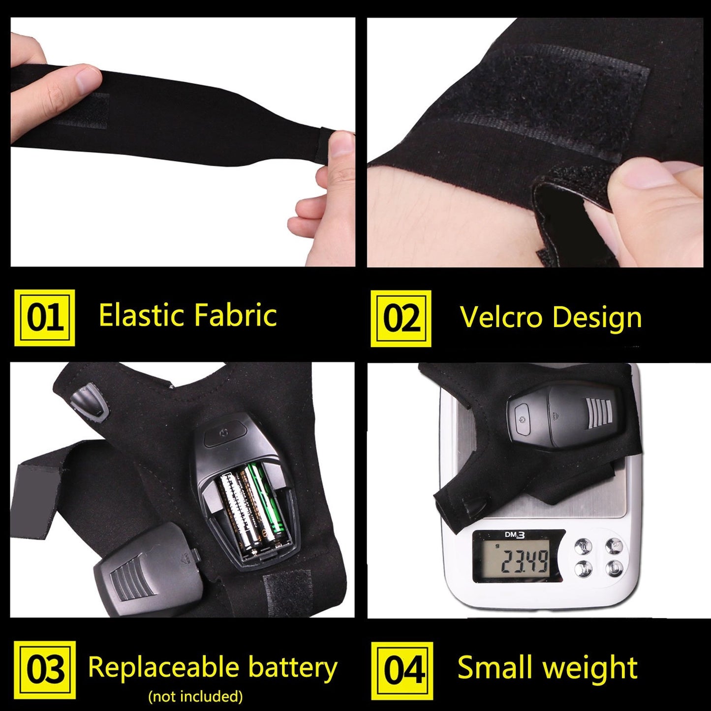 OwenGrid Finger gloves light up LED lights