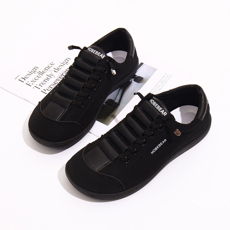 HOBIBEAR Women's Minimalist Canvas Wide Width Slip-on Shoes