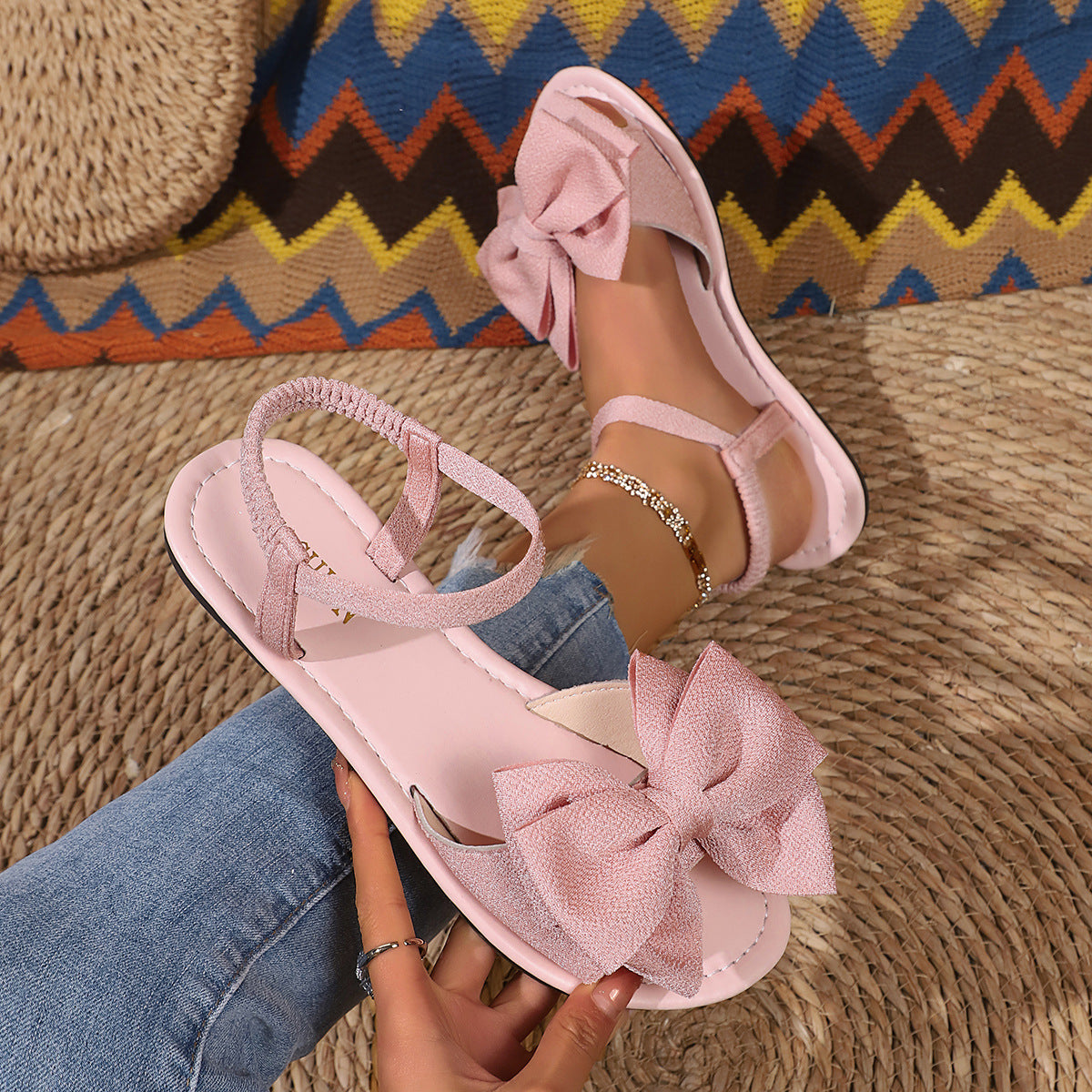 Women's Bow Soft Sole Casual Sandals