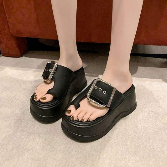 Women's Open-toe Wedge-heeled Platform Sandals