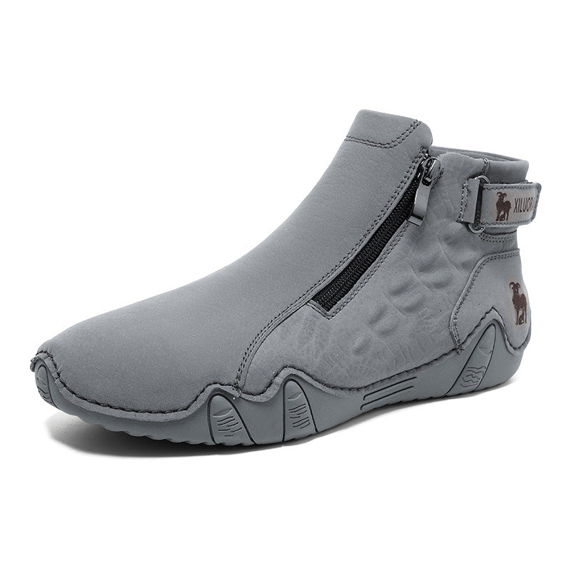 Men's Vintage Leather Casual Ankle Boots