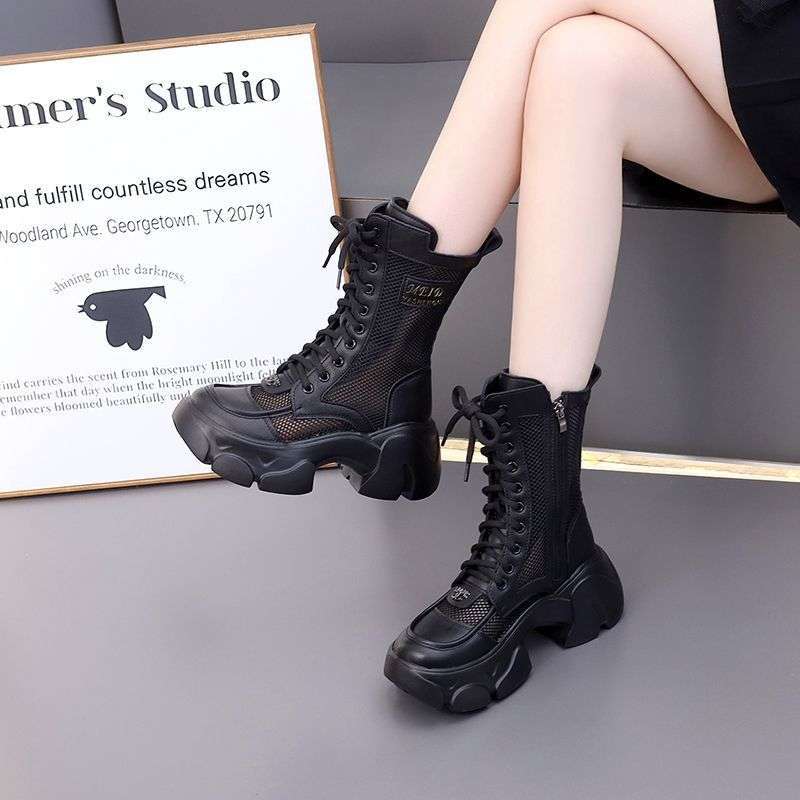 Women's High-top Thick-soled Breathable Mesh Sandals
