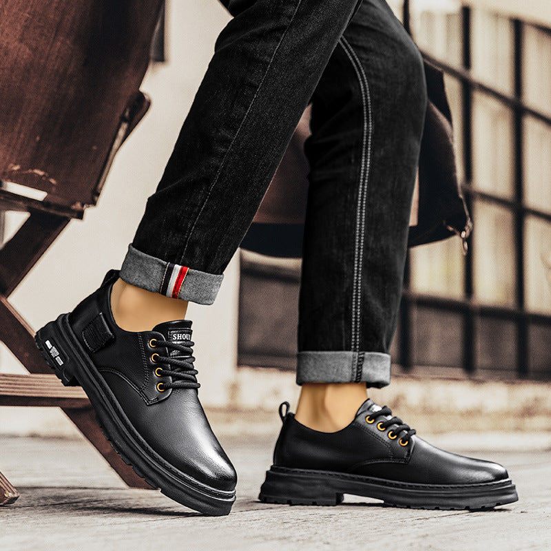 Men's Retro Low-top Big Head Martin Boots