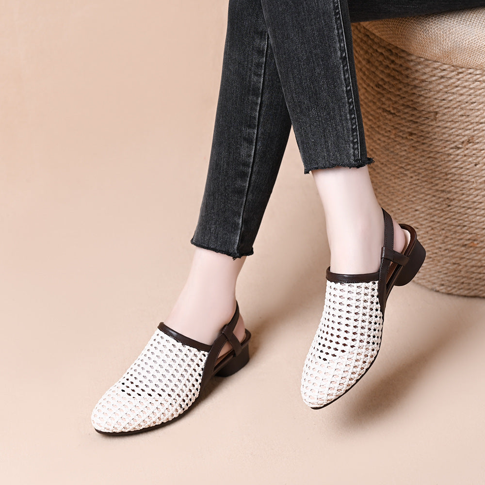 Women's Weaving New Breathable Hollow Casual Sandals