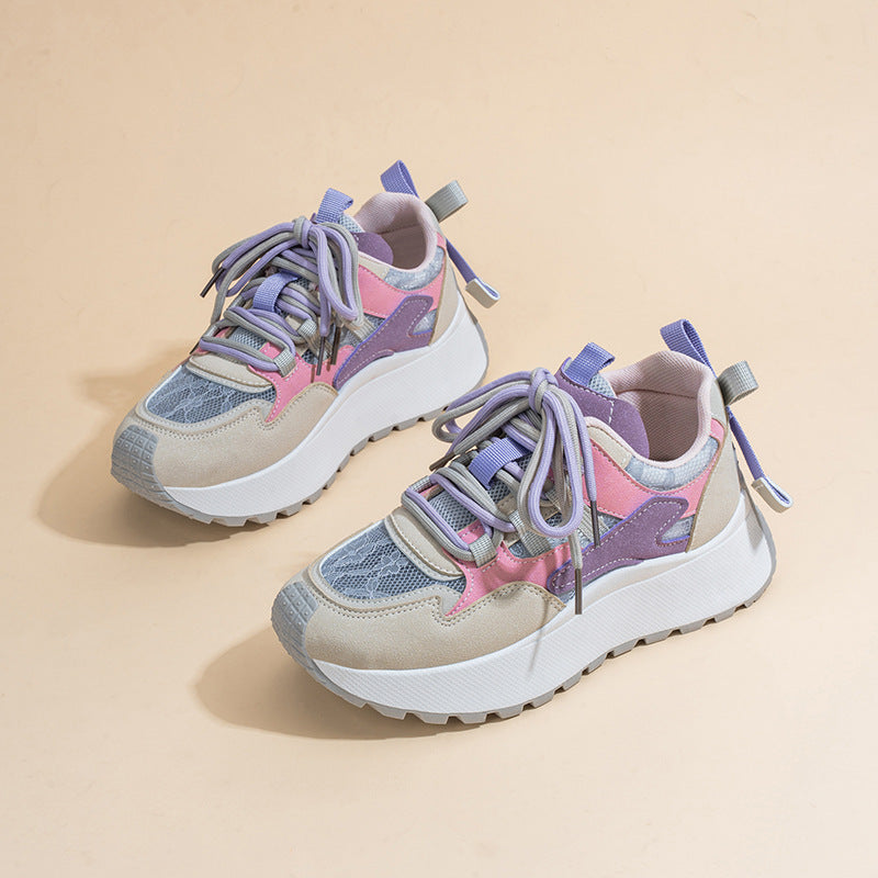 Women's Fashionable Lace Up Low Top Sneakers