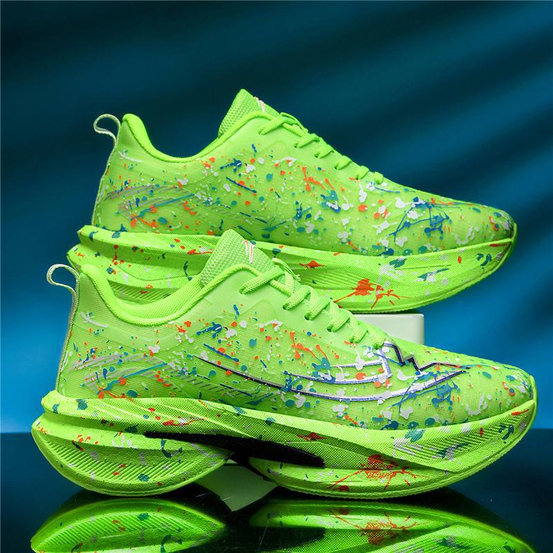 Women's Graffiti Mesh Breathable Lightweight Shock Absorbing Walking Shoes