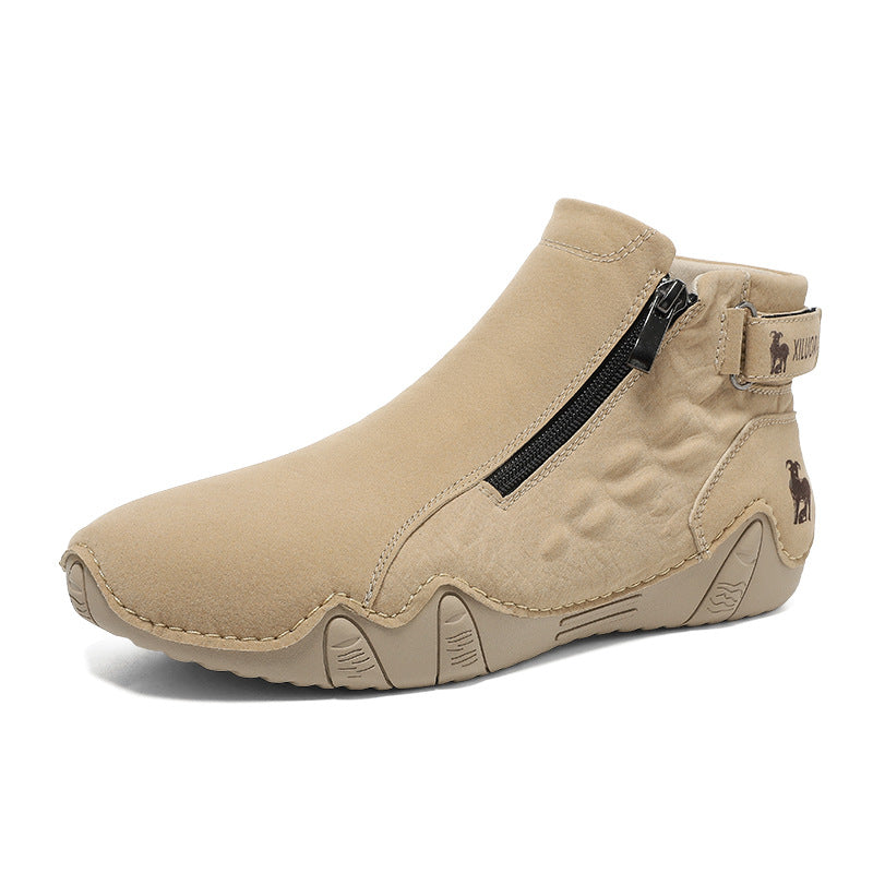Men's Vintage Leather Casual Ankle Boots