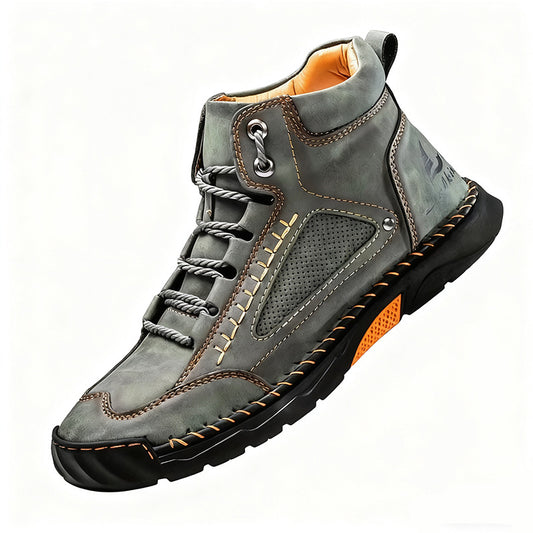 OwenGrid Men's Suede Handcrafted Stitching Casual Shoes