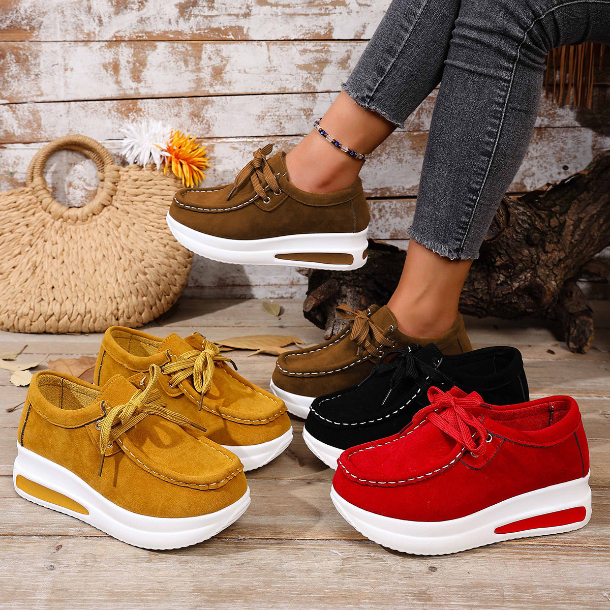 Women's Casual Low-Top Non-Slip Lightweight Sneakers