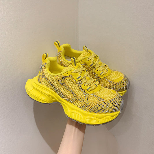 Women's Mesh Thick-Sole Sequined Casual Shoes
