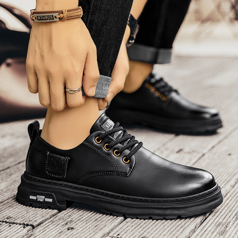 Men's Retro Low-top Big Head Martin Boots