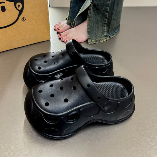 Multicolor Simple Platform Clogs