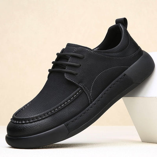 OwenGrid Men's Spring Retro Soft-Soled Casual Leather Shoes