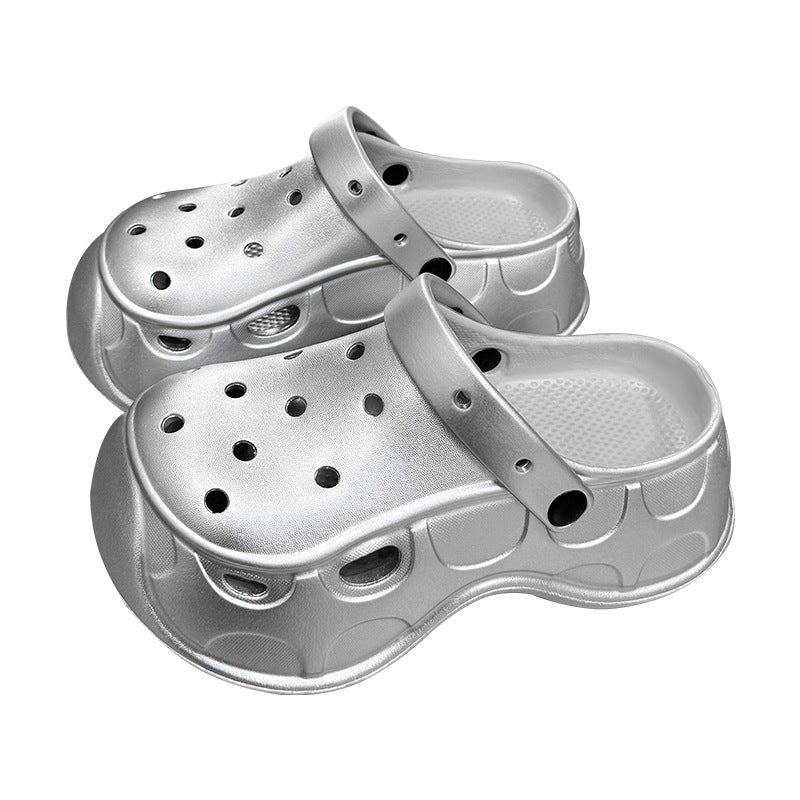 Multicolor Simple Platform Clogs