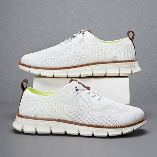 OwenGrid Men's Mesh Oxfords Business Casual Daily Wear Shoes