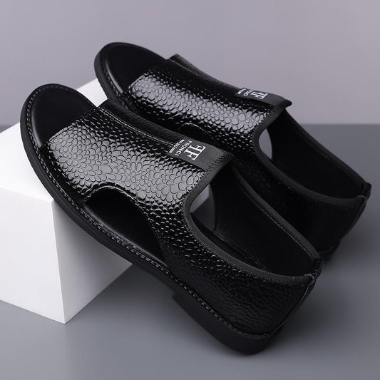 Men's Causal Leather Outdoor Lightweight Arch Support Sandals