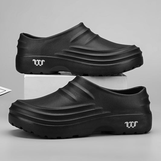 OwenGrid Men's Soft Waterproof Non-slip Thick-soled Work Shoes