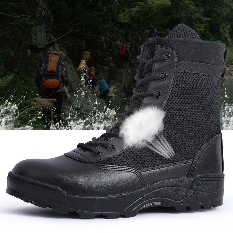 OwenGrid Men's Camping Hiking Waterproof Wear-resistant Boots
