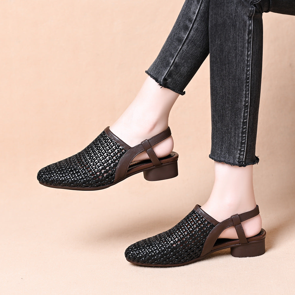 Women's Weaving New Breathable Hollow Casual Sandals