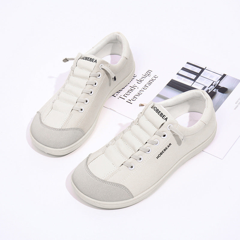 HOBIBEAR Women's Minimalist Canvas Wide Width Slip-on Shoes