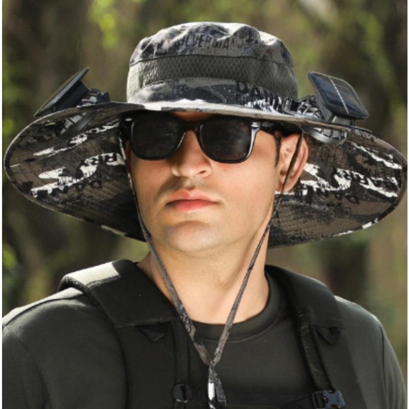 OwenGrid 2025 New Solar Fan Outdoor Fishing Hat