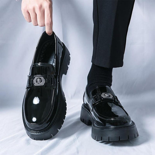 Men's Casual Tassel Decor Leather Slip-on Loafers