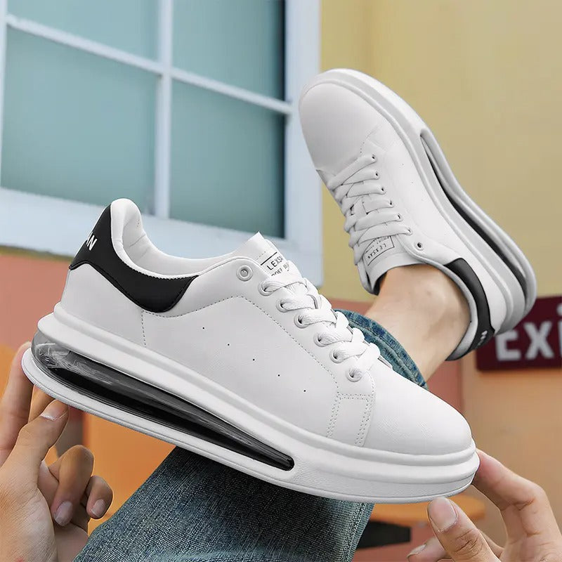 Men's Fashion Patchwork Lace Up Air-Cushion Shoes