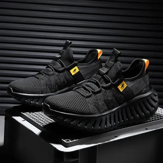 Men's Textile Lining Outdoor Rubber Sole Sports Casual Sneakers