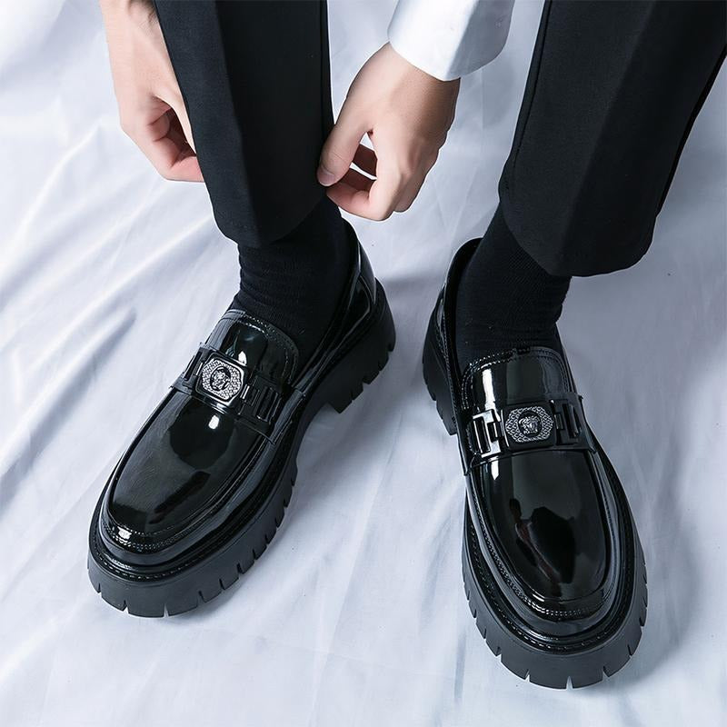 Men's Casual Tassel Decor Leather Slip-on Loafers