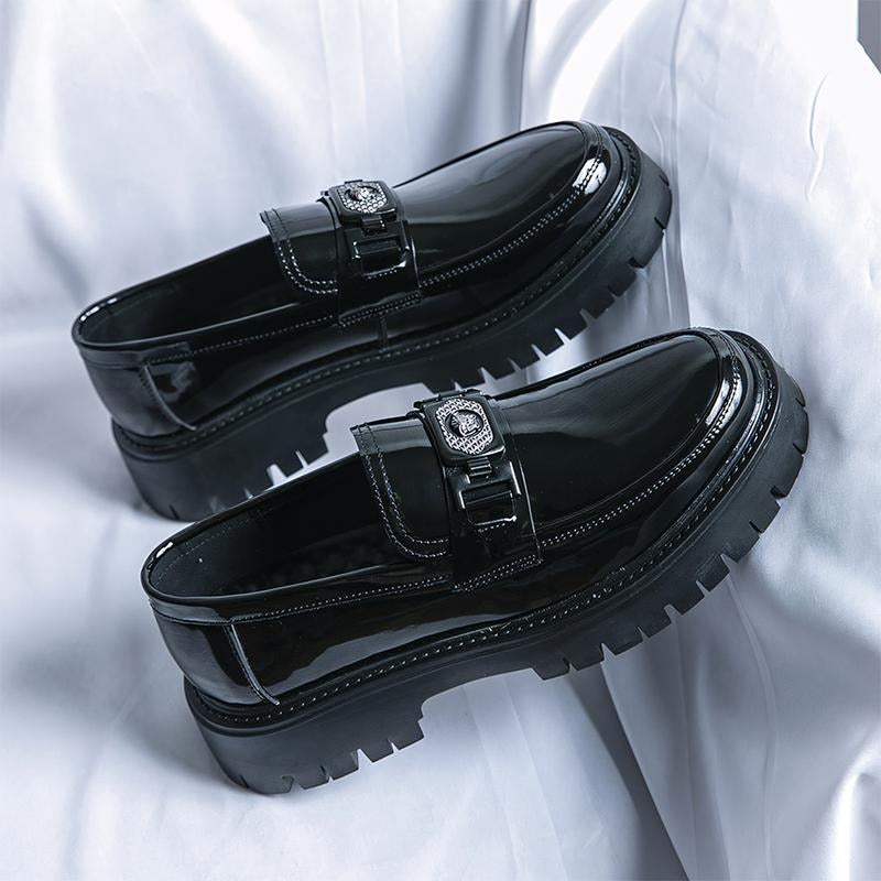 Men's Casual Tassel Decor Leather Slip-on Loafers