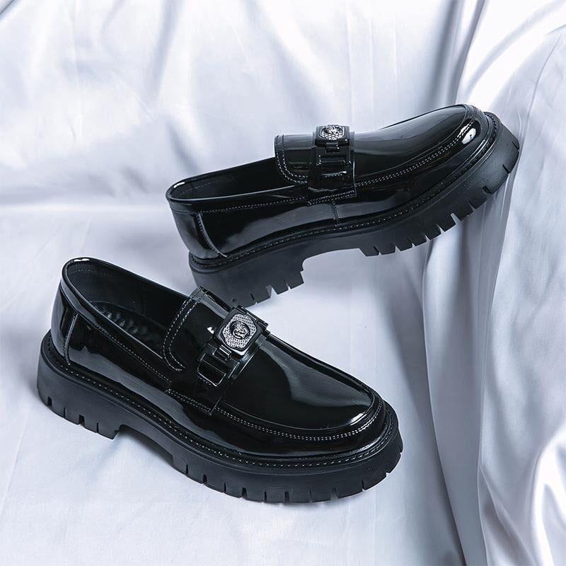 Men's Casual Tassel Decor Leather Slip-on Loafers