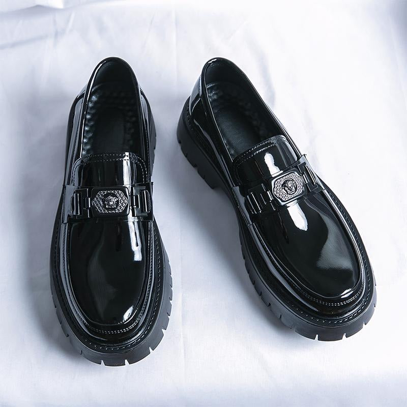 Men's Casual Tassel Decor Leather Slip-on Loafers