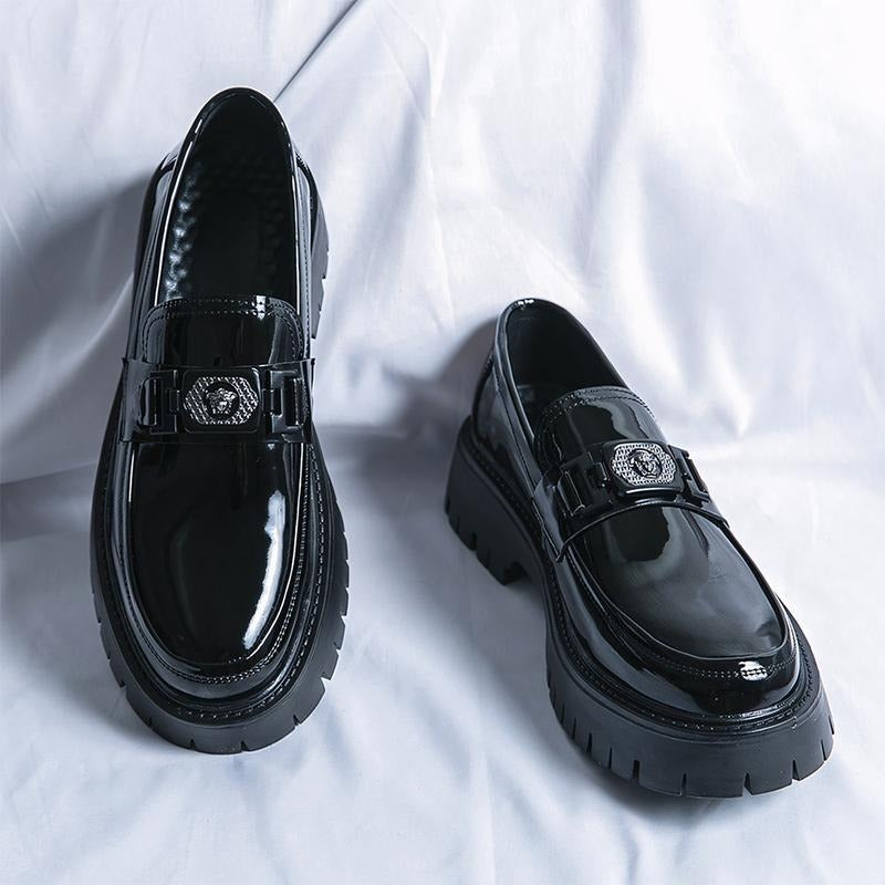 Men's Casual Tassel Decor Leather Slip-on Loafers