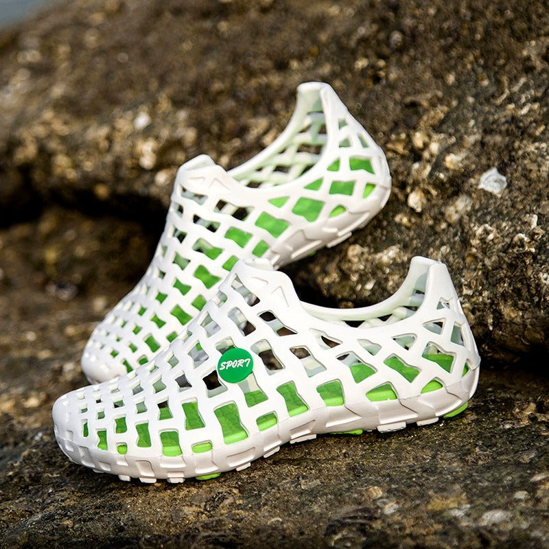 OwenGrid Summer Hollow Breathable Slip-On Sandals