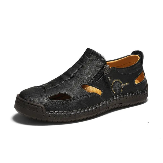 OwenGrid Men's Stitched Slippers Outdoor Sandals