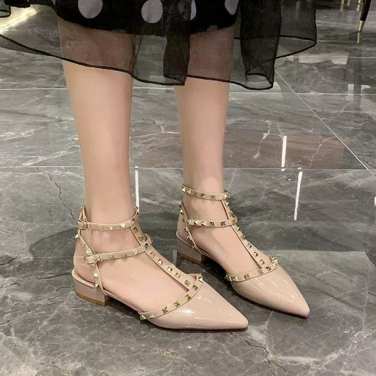 OwenGrid Women Rivet Elegant Slipon Summer Flats