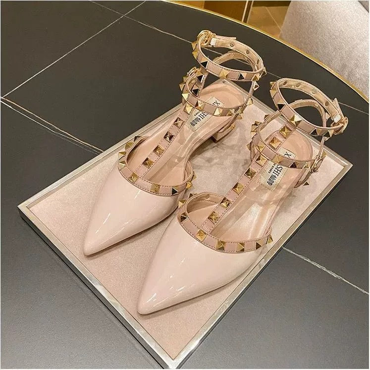 OwenGrid Women Rivet Elegant Slipon Summer Flats