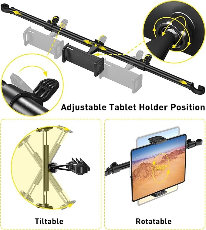 OwenGrid Car Tablet Extension Arm Holder Mount