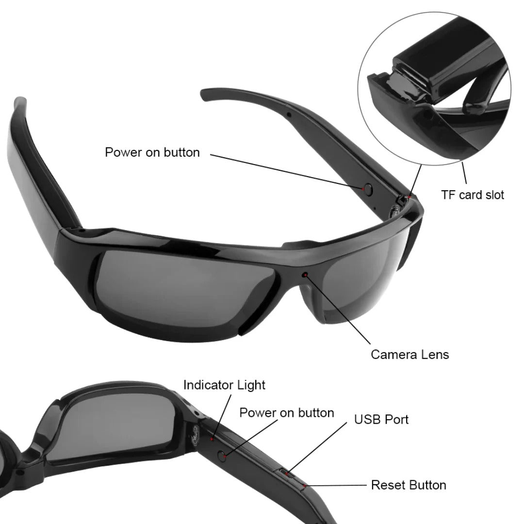 OwenGrid WiFi Outdoor Sports Camera Sunglasses