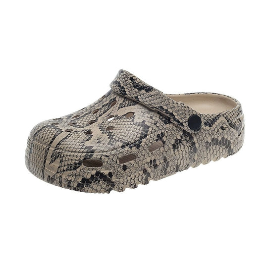 OwenGrid Classic Women's Leopard Garden Sandals