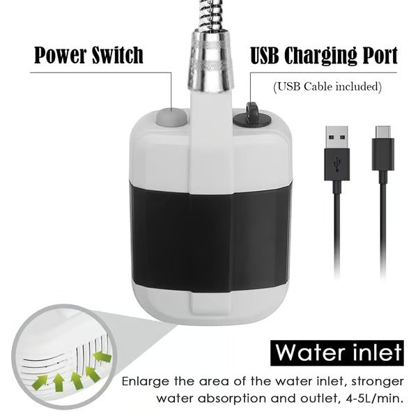 OwenGrid Portable Outdoor Camping Shower Pump