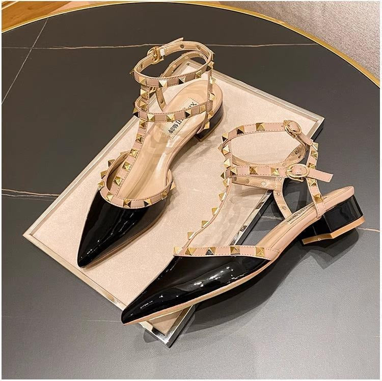 OwenGrid Women Rivet Elegant Slipon Summer Flats
